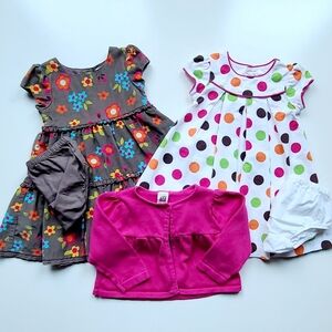 ~Vintage~Y2K Bundle Of 2 Coduroy Dresses Sweater Carter's Infant Girls 12 Months